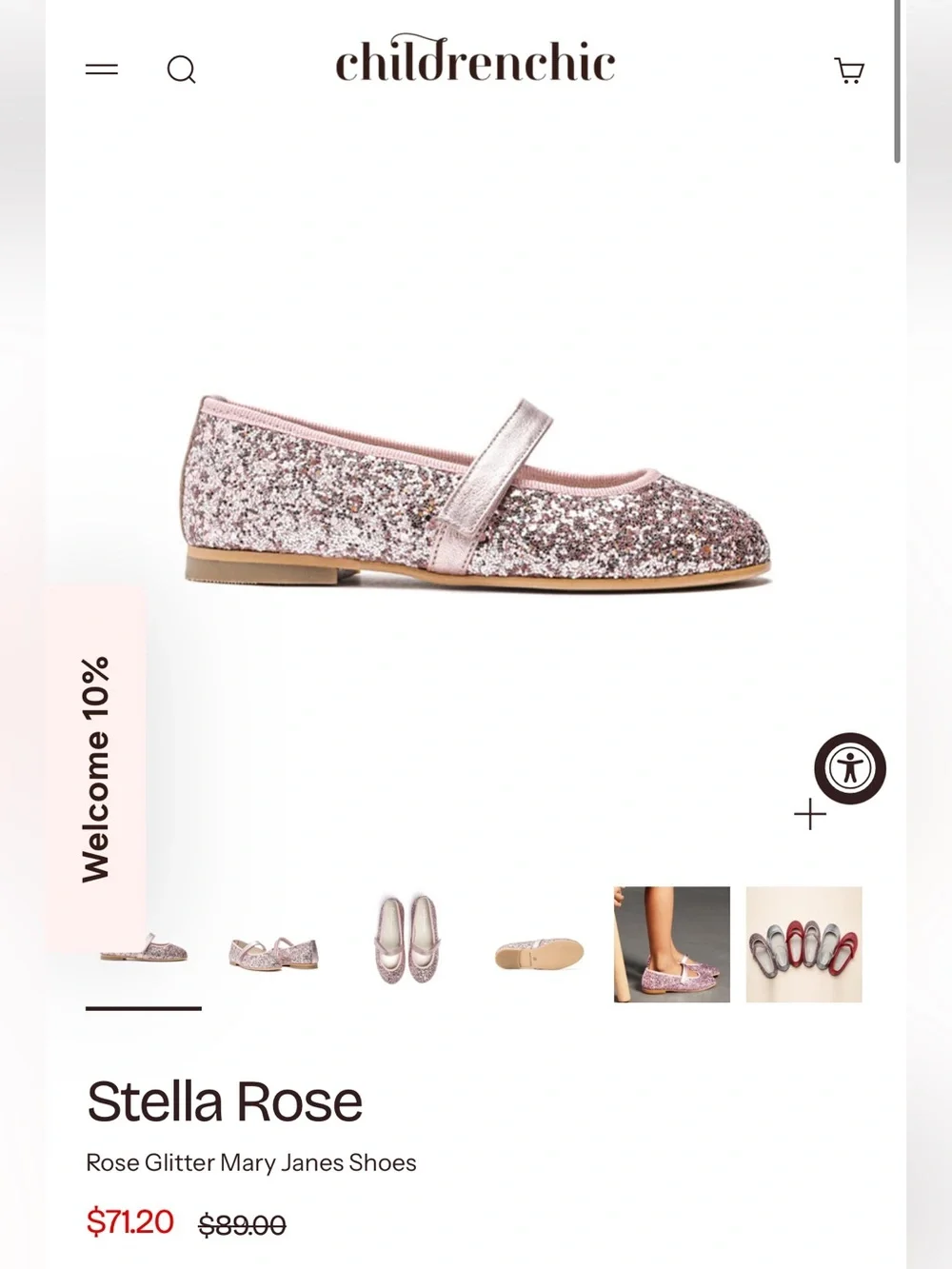Childrenchic glitter Mary Jane’s